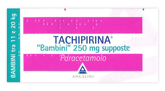 TACHIPIRINA*BB 10SUPP 250MG - Farmacia Dott. Pasquale Russo