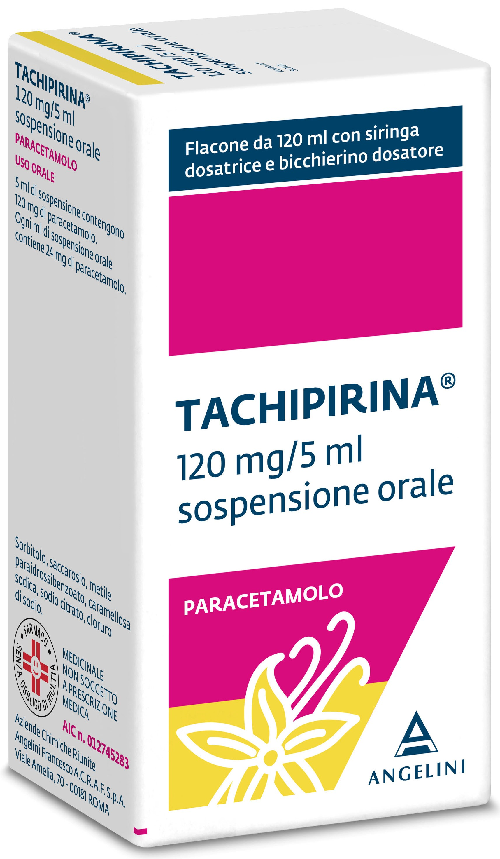 TACHIPIRINA*SOSP 120ML VAN/CAR - Farmacia Dott. Pasquale Russo