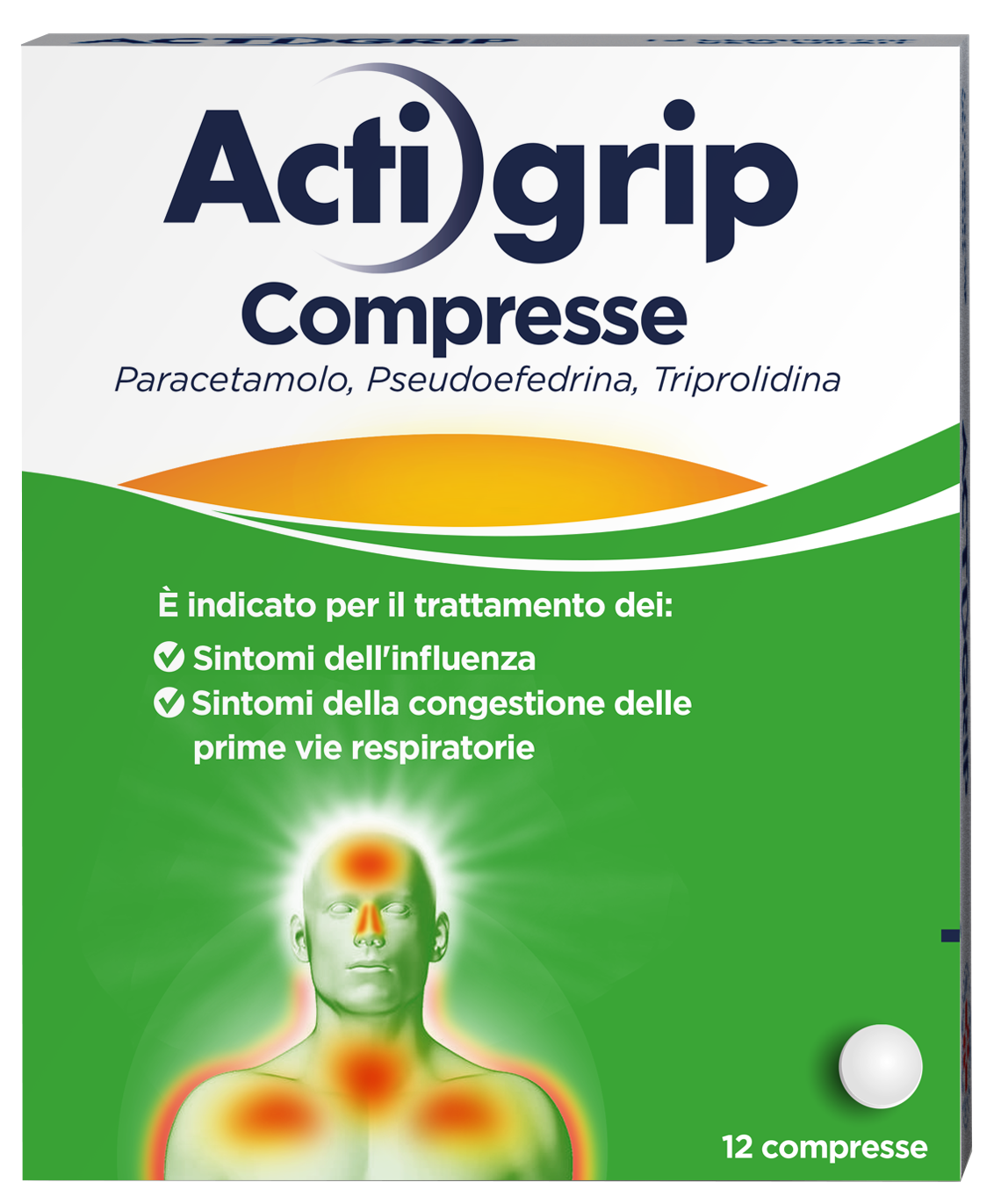 ACTIGRIP*12CPR 2,5+60+500MG - Farmacia Dott. Pasquale Russo