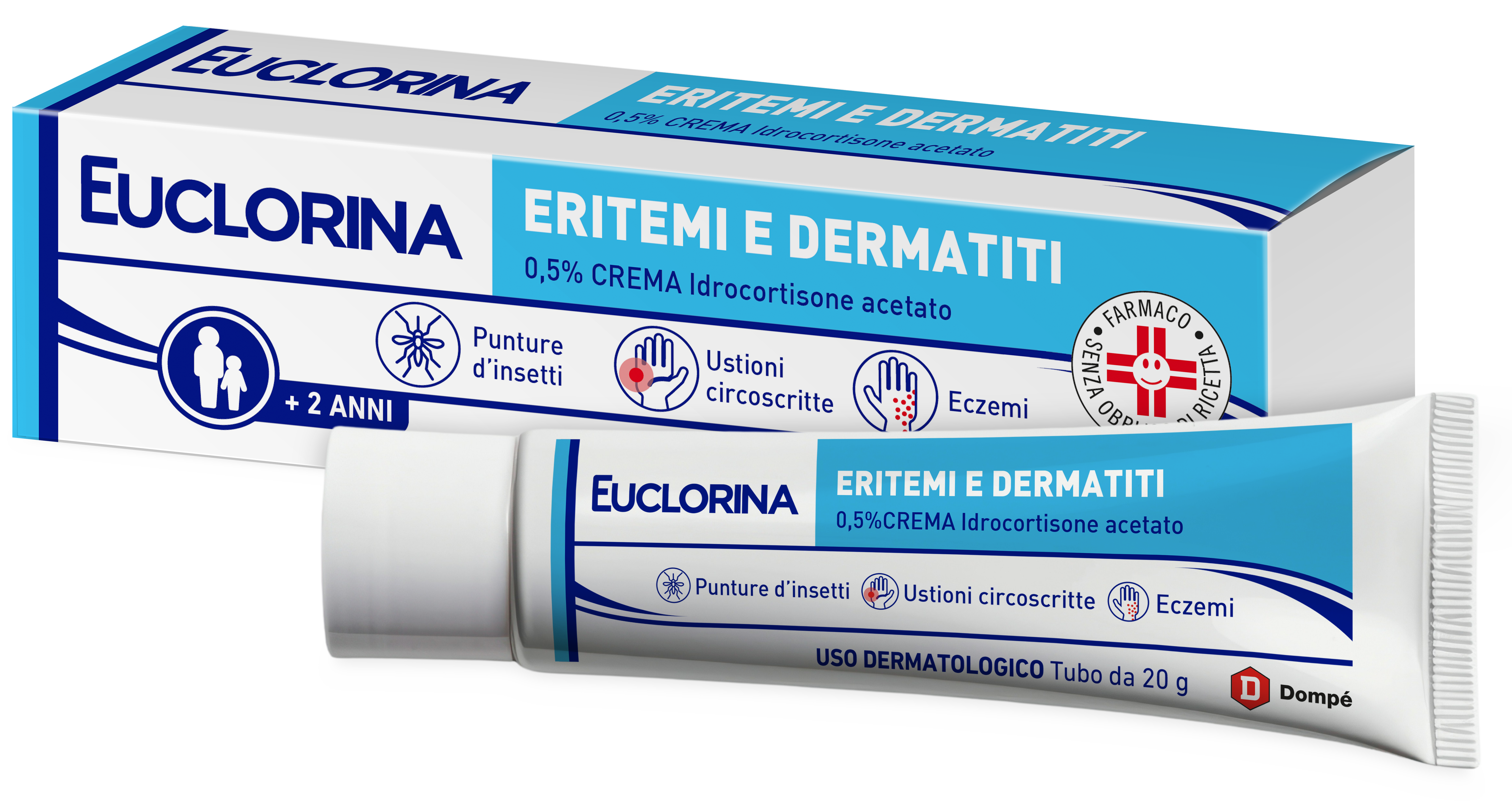 EUCLORINA ERITEMI*CR 20G 0,5% - Farmacia Dott. Pasquale Russo