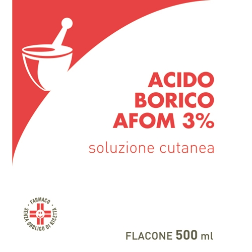 ACIDO BORICO AFOM*3% 500ML - Farmacia Dott. Pasquale Russo