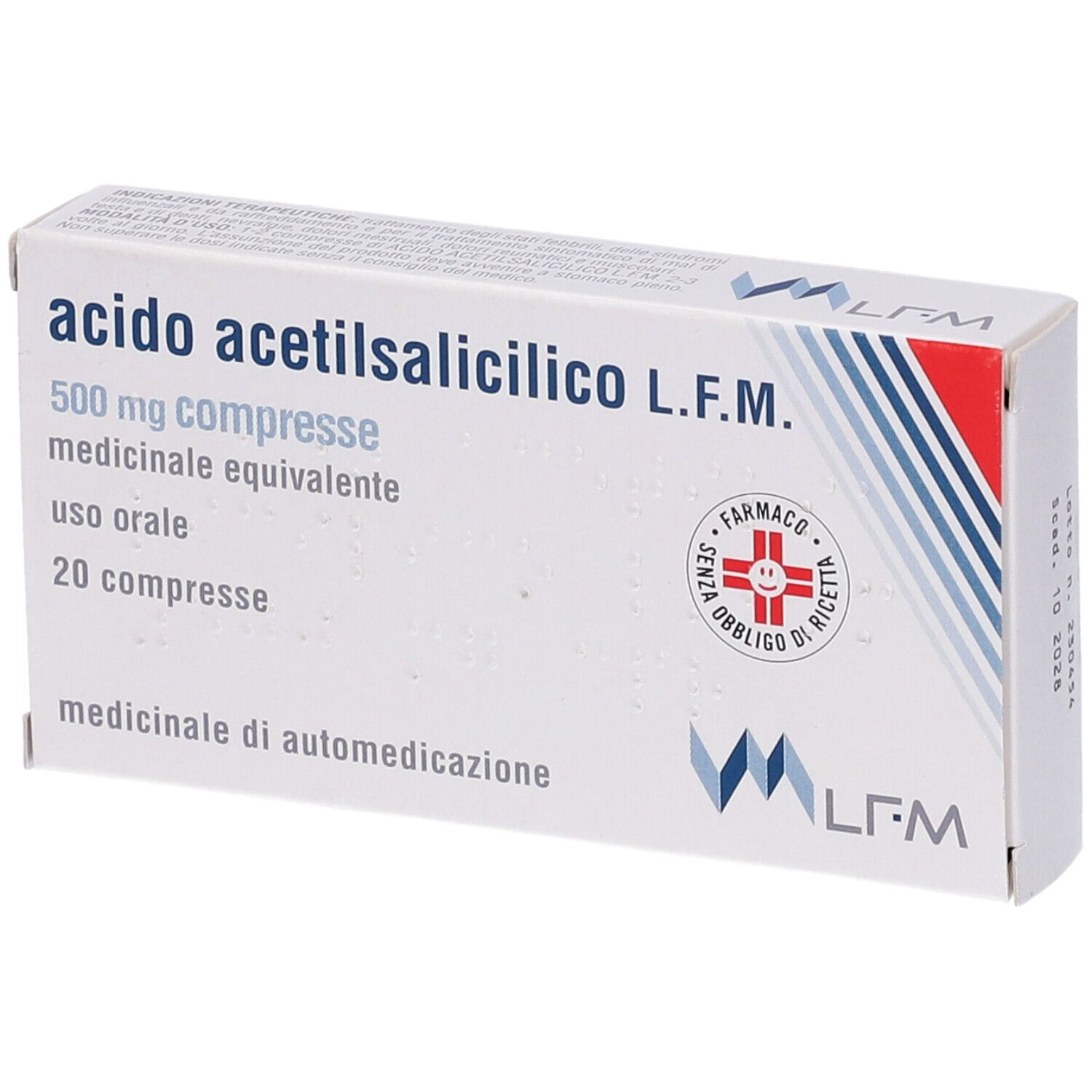 ACIDO ACETILSALIC LFM*20CPR500 - Farmacia Dott. Pasquale Russo