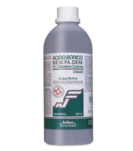 ACIDO BORICO NEW F*3% FL 500ML - Farmacia Dott. Pasquale Russo
