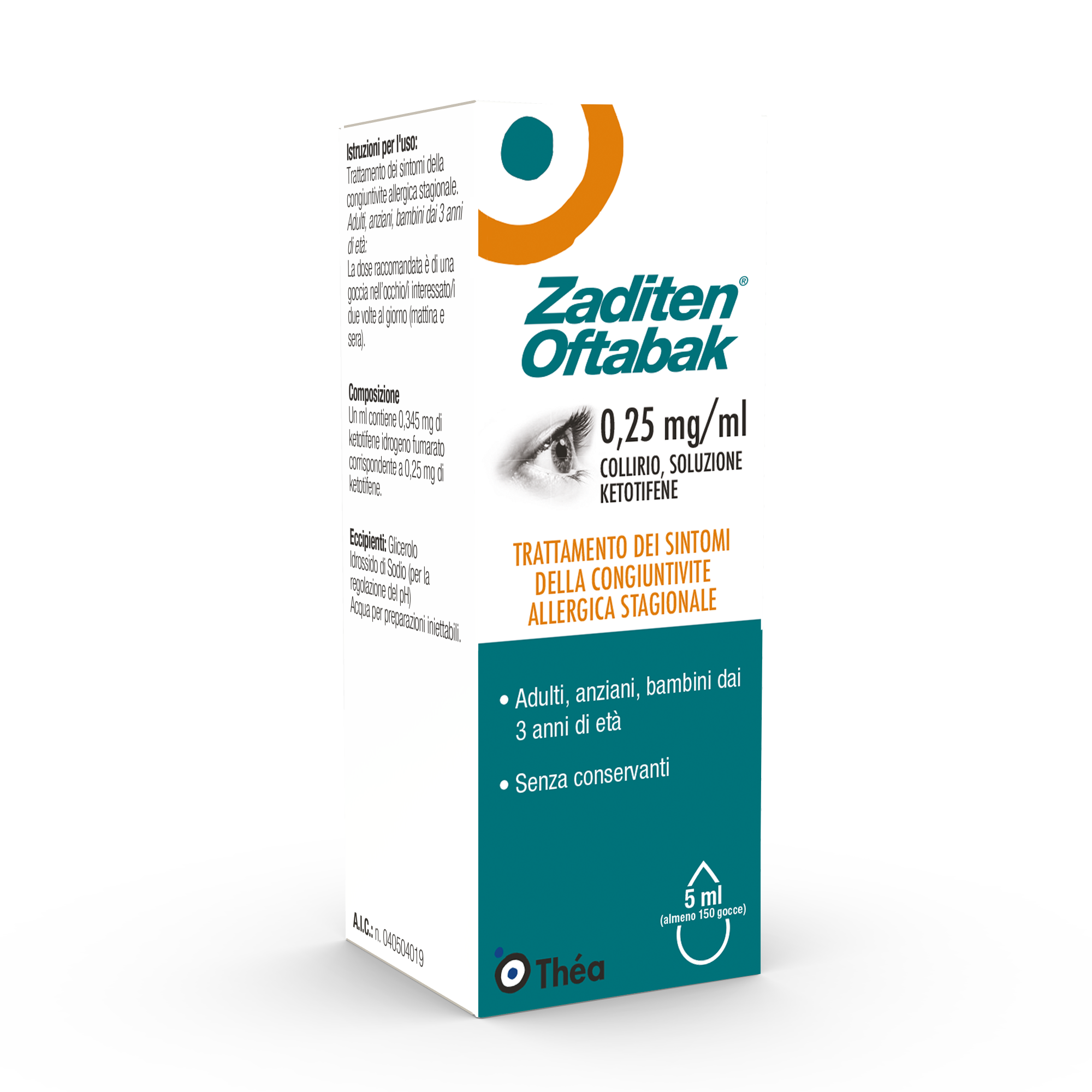 ZADITEN OFTABAK*COLLIRIO FL5ML - Farmacia Dott. Pasquale Russo