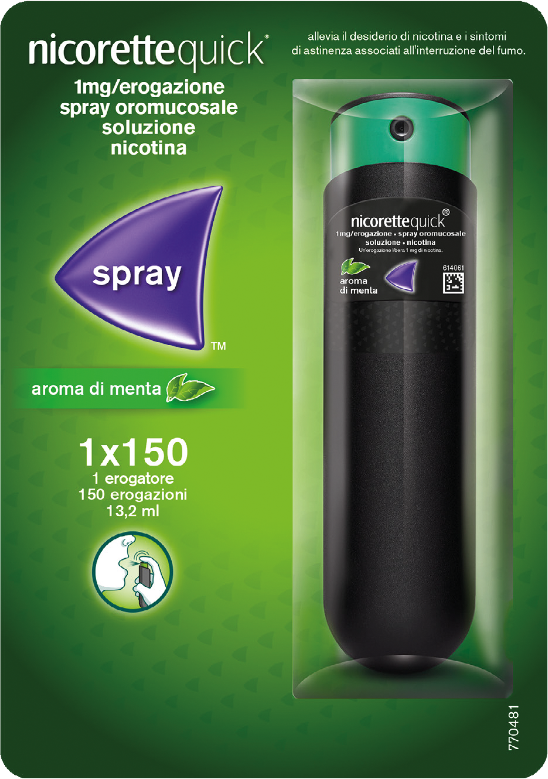 NICORETTEQUICK*SPRAY 1FL 150D - Farmacia Dott. Pasquale Russo