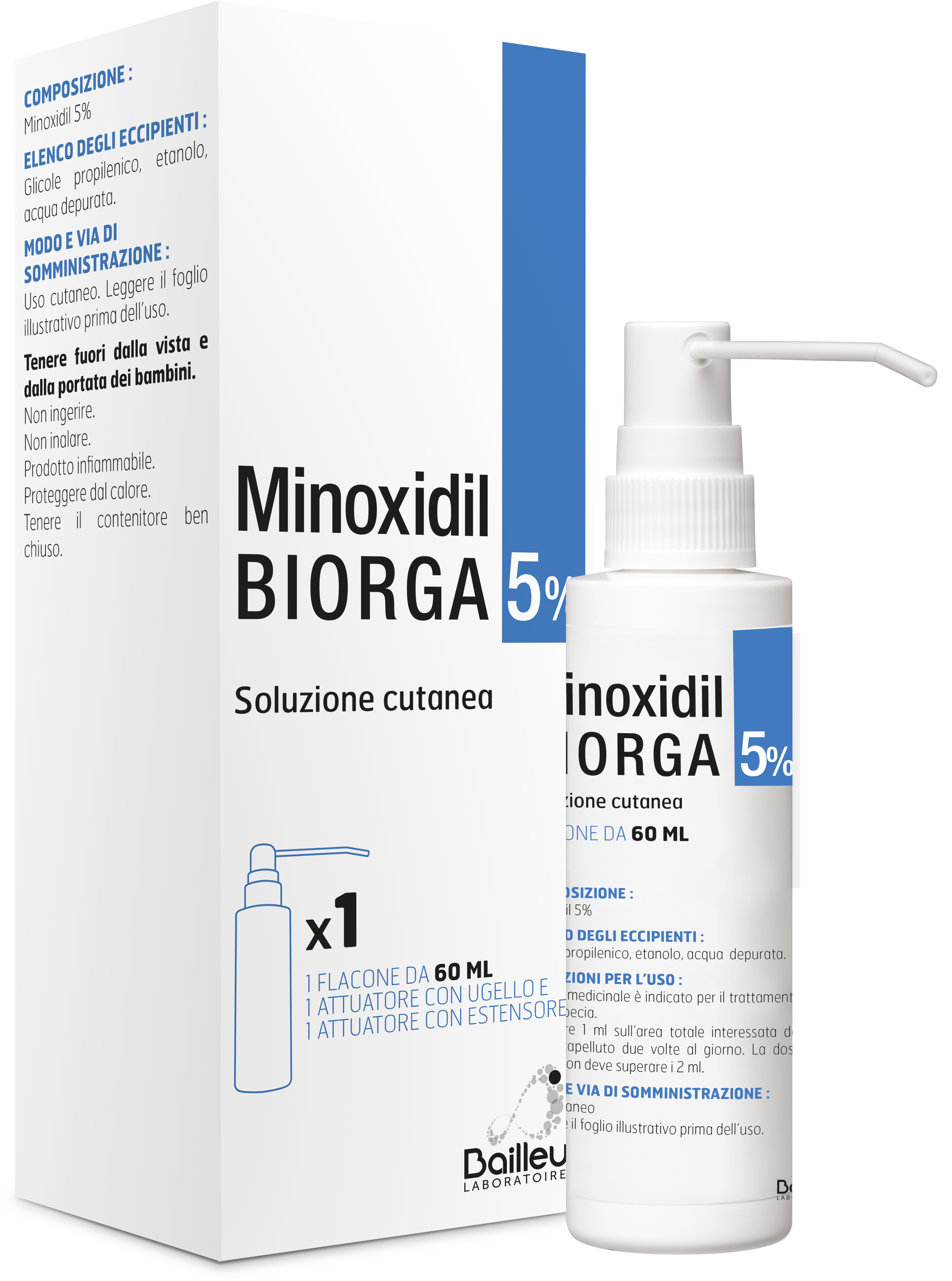MINOXIDIL BIORGA*SOL CUT60ML5% - Farmacia Dott. Pasquale Russo