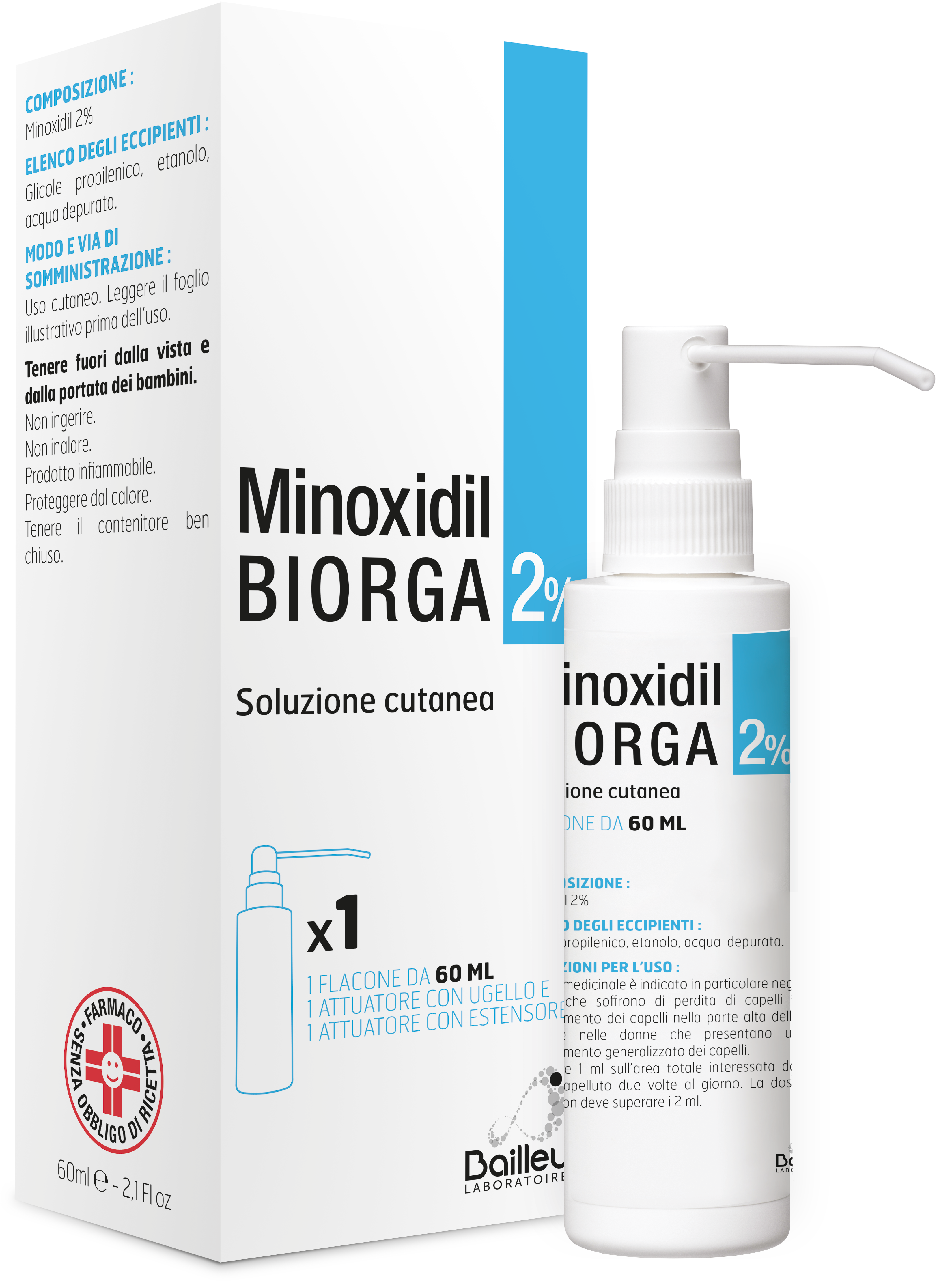 MINOXIDIL BIORGA*SOL CUT60ML2% - Farmacia Dott. Pasquale Russo