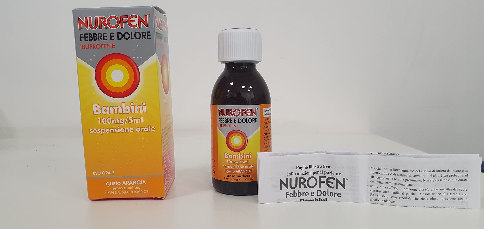NUROFEN FEBBRE D*BB100MG/5ML A - Farmacia Dott. Pasquale Russo