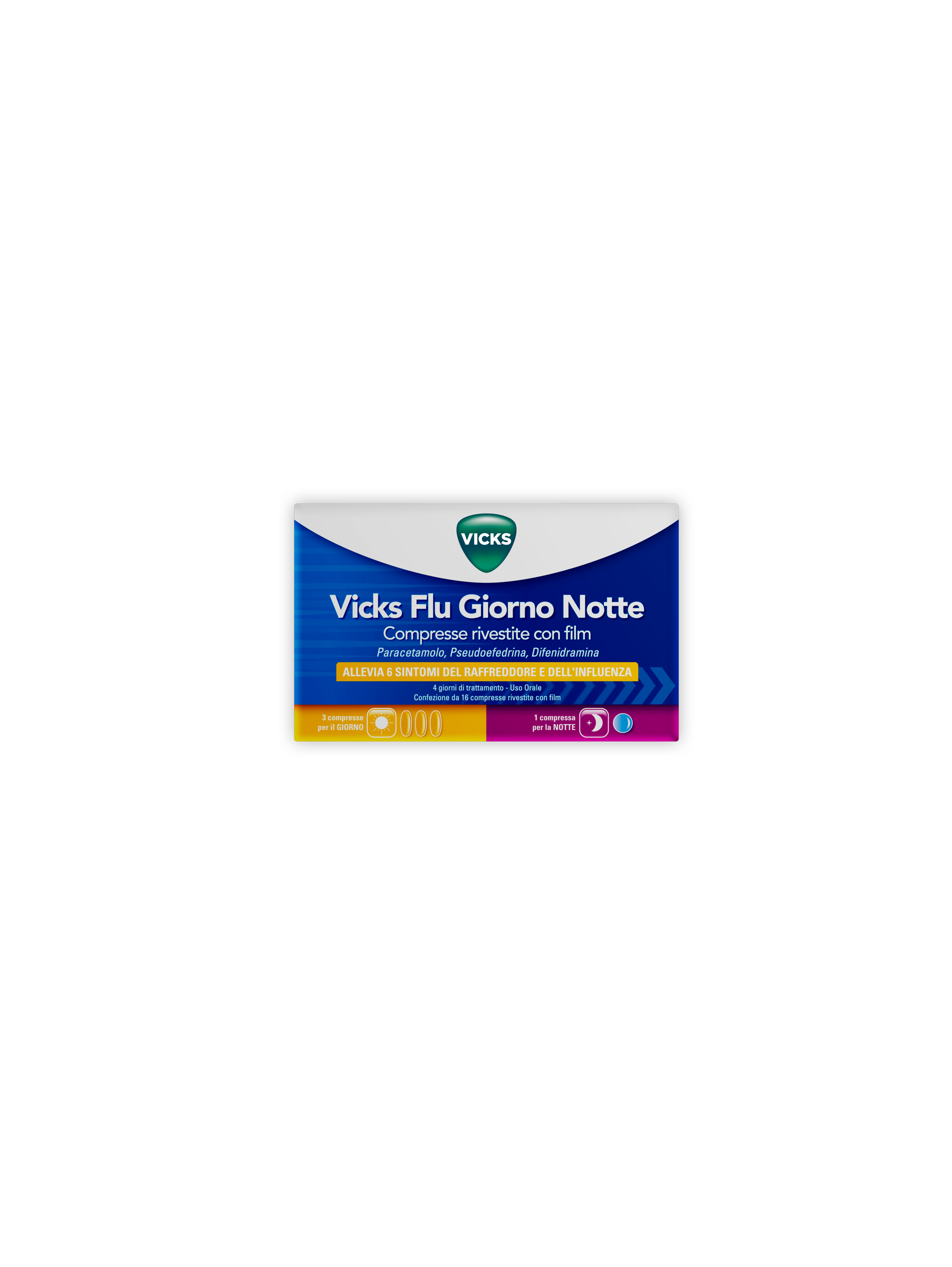 VICKS FLU GIORNO NOTTE*12+4CPR - Farmacia Dott. Pasquale Russo