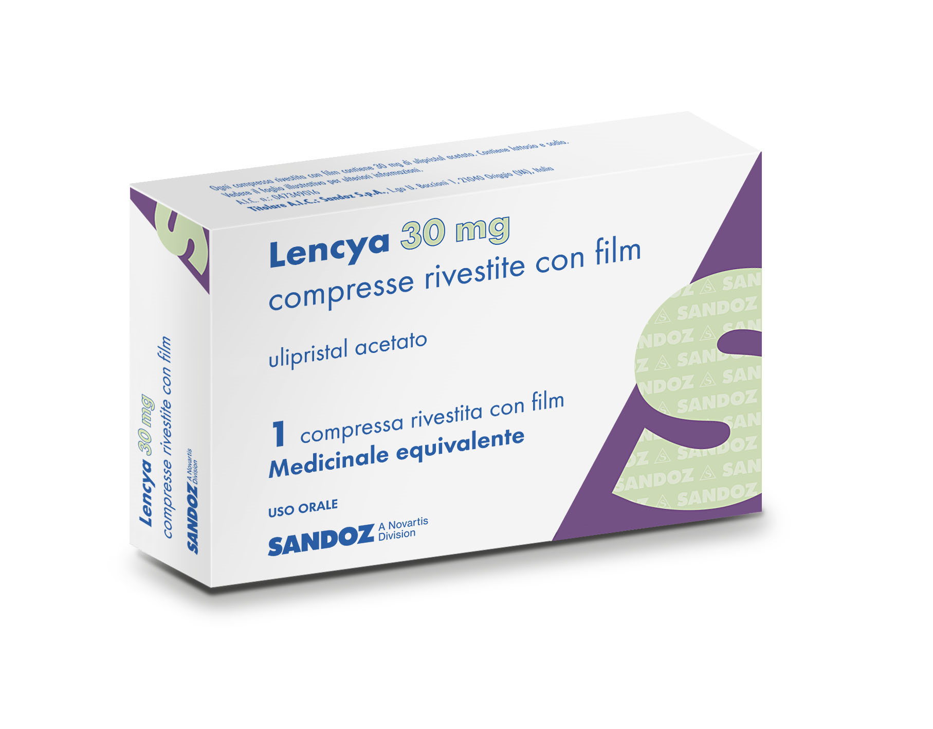 LENCYA*1CPR RIV 30MG - Farmacia Dott. Pasquale Russo