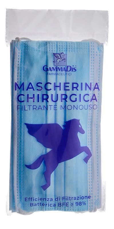 MASCHERINA CHIRURGICA 3 PEZZI GAMMADIS - Farmacia Dott. Pasquale Russo