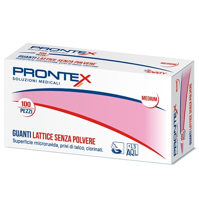 PRONTEX GUANTO IN LATTICE SENZA POLVERE PICCOLO 100 PEZZI - Farmacia Dott. Pasquale Russo