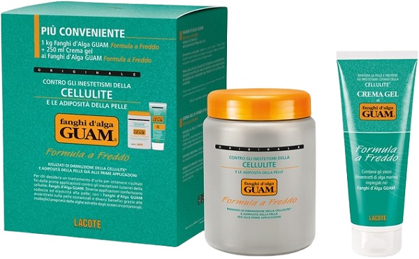 GUAM FANGHI D'ALGA CONFEZIONE CONVENIENZA FREDDA CON FANGHI D'ALGA GUAM 1 KG + CREMA GEL 250 ML FORMULA A FREDDO - Farmacia Dott. Pasquale Russo