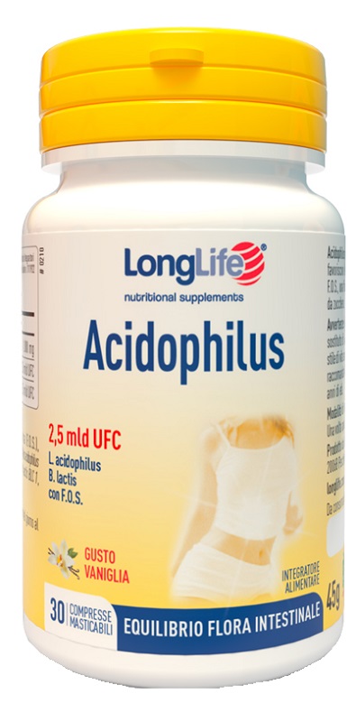 LONGLIFE ACIDOPHILUS 30 COMPRESSE MASTICABILI - Farmacia Dott. Pasquale Russo