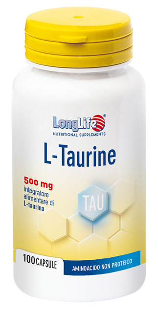 LONGLIFE L-TAURINE 500 MG 100 CAPSULE DI GELATINA DA 6,2 G - Farmacia Dott. Pasquale Russo