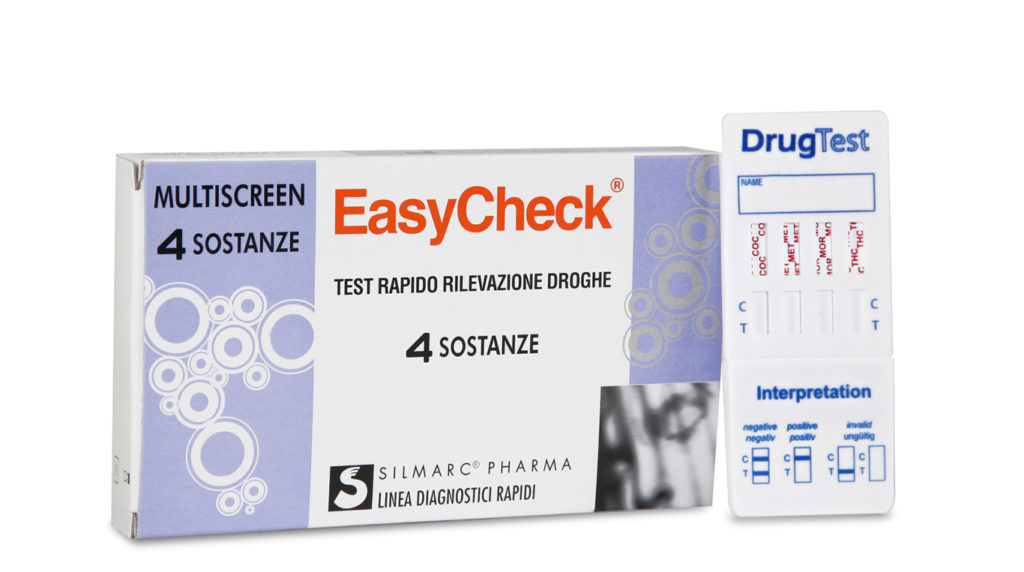 TEST RAPIDO SINGOLO O MULTIPLO PER RIVELAZIONE USO DI DROGHE STRIP EASYCHECK 4 SOSTANZE C - Farmacia Dott. Pasquale Russo