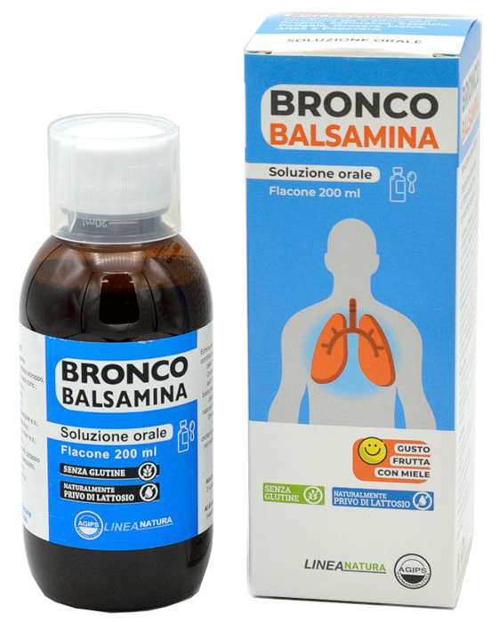 BRONCOBALSAMINA SOLUZIONE ORALE 200 ML GUSTO FRUTTA CON MIELE - Farmacia Dott. Pasquale Russo