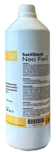 DISINFETTANTE CONSERVANTE PER STRUMENTI CHIRURGICI DENTISTICI E SANITARI SANISTERIL NEOFERRI 1000ML - Farmacia Dott. Pasquale Russo