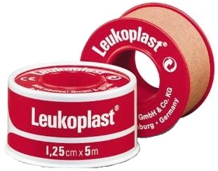 CEROTTO CHIRURGICO PER FISSAGGIO MEDICAZIONI IN ROCCHETTO LEUKOPLAST SUPPORTO VISCOSA COLOR PELLE MASSA ADESIVA CAUCCIU' OSSIDO DI ZINCO 1,25X500CM MUTUABILE - Farmacia Dott. Pasquale Russo