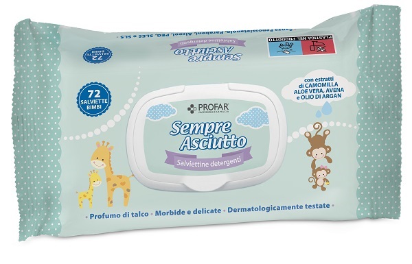 SALVIETTINE UMIDIFICATE SEMPRE ASCIUTTO 72 PEZZI PROFAR - Farmacia Dott. Pasquale Russo