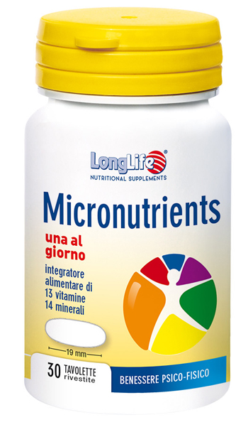 LONGLIFE MICRONUTRIENTS 30 TAVOLETTE RIVESTITE - Farmacia Dott. Pasquale Russo