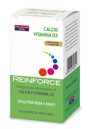 REINFORCE CALCIO + VITAMINA D3 30 COMPRESSE MASTICABILI - Farmacia Dott. Pasquale Russo