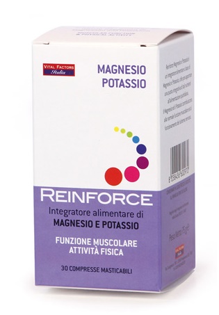 REINFORCE MAGNESIO + POTASSIO 30 COMPRESSE MASTICABILI - Farmacia Dott. Pasquale Russo