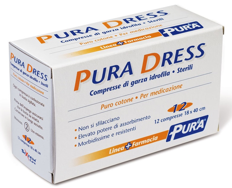 GARZA IN TESSUTO NON TESSUTO PURA SOFT 18X40CM 12 PEZZI - Farmacia Dott. Pasquale Russo