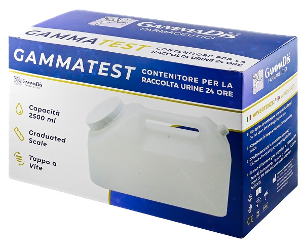 CONTENITORE STERILE PER LA RACCOLTA URINA GAMMASI 24H 2500 ML GAMMADIS - Farmacia Dott. Pasquale Russo