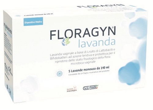LAVANDA VAGINALE A BASE DI LATTOBACILLI LISATI FLORAGYN LAVANDA 140ML 5FLACONI - Farmacia Dott. Pasquale Russo