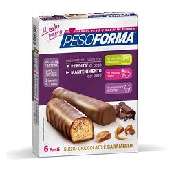 PESOFORMA BARRETTA CIOCCOLATO CARAMELLO 12 X 31 G - Farmacia Dott. Pasquale Russo