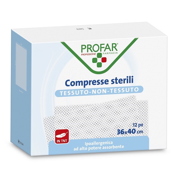 GARZA COMPRESSA TESSUTO NON TESSUTO 36X40 CM PROFAR - Farmacia Dott. Pasquale Russo