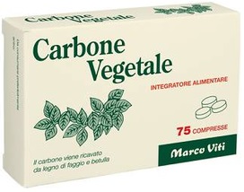 CARBONE VEGETALE 75 COMPRESSE - Farmacia Dott. Pasquale Russo