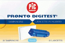 LANCETTE PUNGIDITO PIC DIGITEST GAUGE 28 25 PEZZI + 25 TAMPONCINI ASSORBENTI - Farmacia Dott. Pasquale Russo