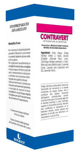CONTRAVERT 50 ML SOLUZIONE IDROALCOLICA - Farmacia Dott. Pasquale Russo
