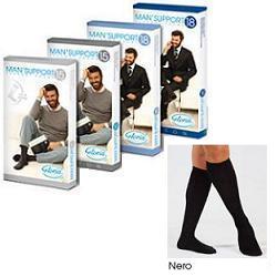 MAN SUPPORT 18 COTONE GAMBALETTO 18 NERO 2 - Farmacia Dott. Pasquale Russo