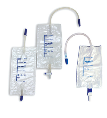 SACCA URINA DA GAMBA SECURDRAIN-VIA'NON STERILE CON VALVOLA A-R E RUBINETTO DI SCARICO TIRA SPINGI CAPACITA' 750 ML LUNGHEZZA TUBO 35 CM 30 PEZZI + 2 LACCI LATTICE PER IL FISSAGGIO - Farmacia Dott. Pasquale Russo