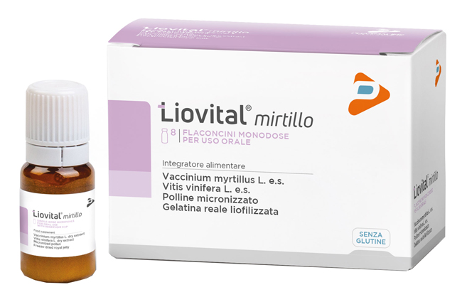 LIOVITAL MIRTILLO 8 FLACONCINI 10 ML - Farmacia Dott. Pasquale Russo