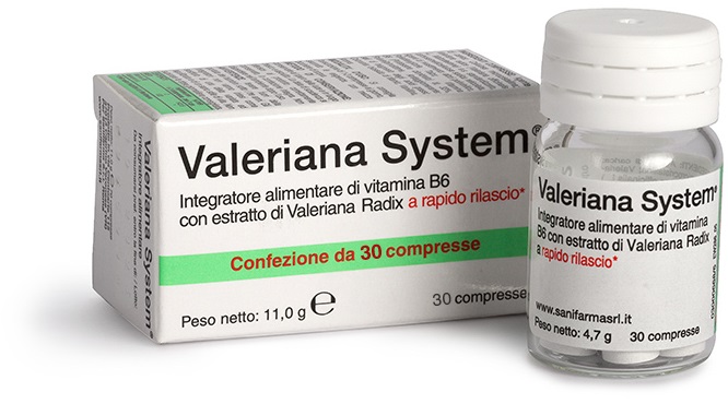 VALERIANA SYSTEM 30 COMPRESSE - Farmacia Dott. Pasquale Russo