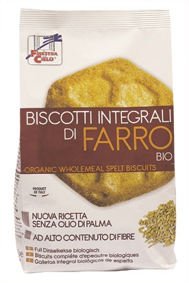 FSC BISCOTTI INTEGRALI DI FARRO BIOA AD ALTO CONTENUTO DI FIBRE CON OLIO DI GIRASOLE SENZA OLIO DI PALMA 400 G - Farmacia Dott. Pasquale Russo