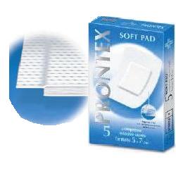 GARZA PRONTEX SOFT PAD COMPRESSA 5X7 CM 5 PEZZI - Farmacia Dott. Pasquale Russo