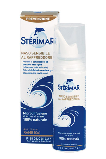 STERIMAR NASO SENSIBILE AL RAFFREDDORE ACQUA DI MARE SPRAY 100 ML - Farmacia Dott. Pasquale Russo