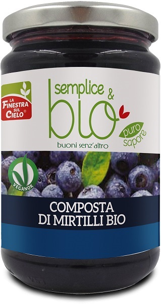 COMPOSTA DI MIRTILLI BIO CON POLPA DI MELA 320 G - Farmacia Dott. Pasquale Russo