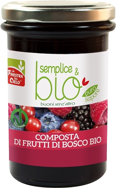 COMPOSTA DI FRUTTI DI BOSCO CON POLPA DI MELA BIO 320 G - Farmacia Dott. Pasquale Russo