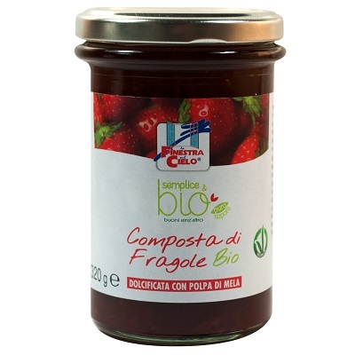 COMPOSTA DI FRAGOLE CON POLPA DI MELA BIO 320 G - Farmacia Dott. Pasquale Russo