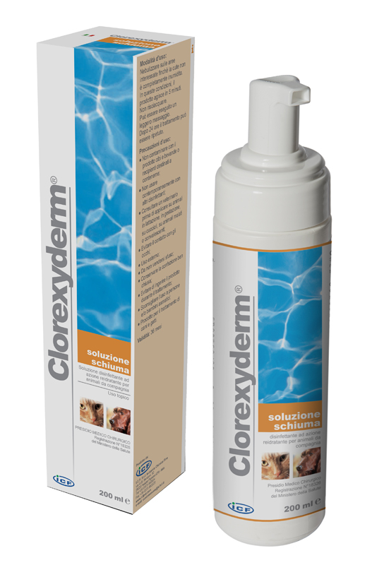 CLOREXYDERM SOLUZIONE SCHIUMA 200 ML - Farmacia Dott. Pasquale Russo