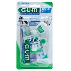 GUM TRAVEL KIT VIAGGIO 1 SPAZZOLINO PIEGHEVOLE GUM TRAVEL + 1 DENTIFRICIO VIAGGIO 12 ML + 1 ROCCHETTO FILO INTERDENTALE 10MT + 2 SCOVOLINI GOMMA GUM SOFT PICKS - Farmacia Dott. Pasquale Russo