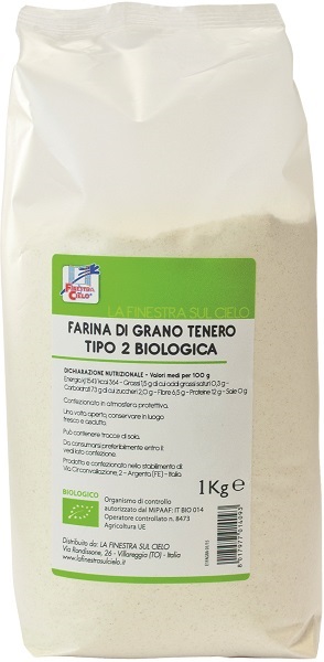 FSC FARINA DI GRANO TENERO TIPO 2 BIO 1 KG - Farmacia Dott. Pasquale Russo