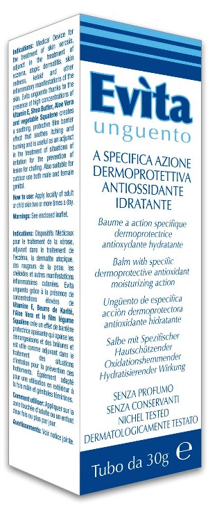 EVITA UNGUENTO A SPECIFICA AZIONE DERMOPROTETTIVA ANTIOSSIDANTE IDRATANTE 30 ML - Farmacia Dott. Pasquale Russo