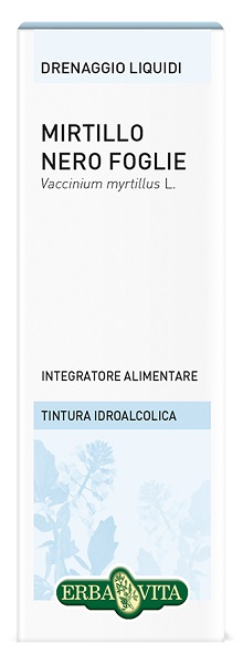 MIRTILLO NERO FOGLIE TINTURA IDROALCOLICA 50 ML EBV - Farmacia Dott. Pasquale Russo